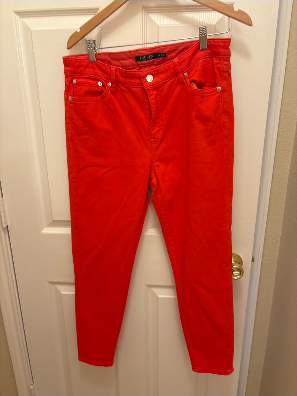 Lauren size 12 premiere skinny ankle-Orange